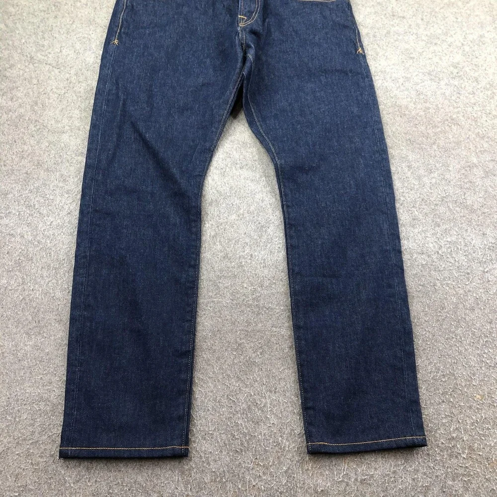 Ace Rivington Jeans Mens 33x30 Blue Dark Wash Slim Taper Denim Pants Casual